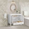 James Martin Vanities 36'' Vanity, Bright White w/ 3 CM White Zeus Quartz Top 485-V36-BW-3WZ - alternate 5